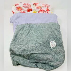 Bundle of 3 Burt’s Bees Standard Size Fitted Crib Sheets